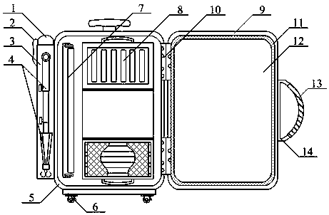 Multifunctional portable nursing box