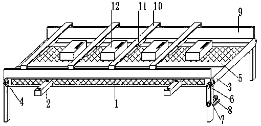 Sliding block type sorting and conveying machine for logistics