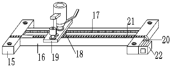 Sliding block type sorting and conveying machine for logistics