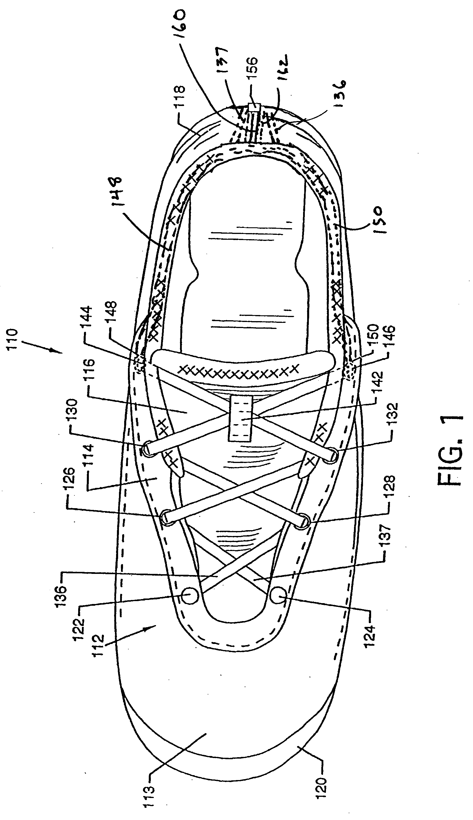 Automated tightening shoe