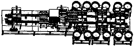 Method and equipment for linear batch assembly of medical drug package material