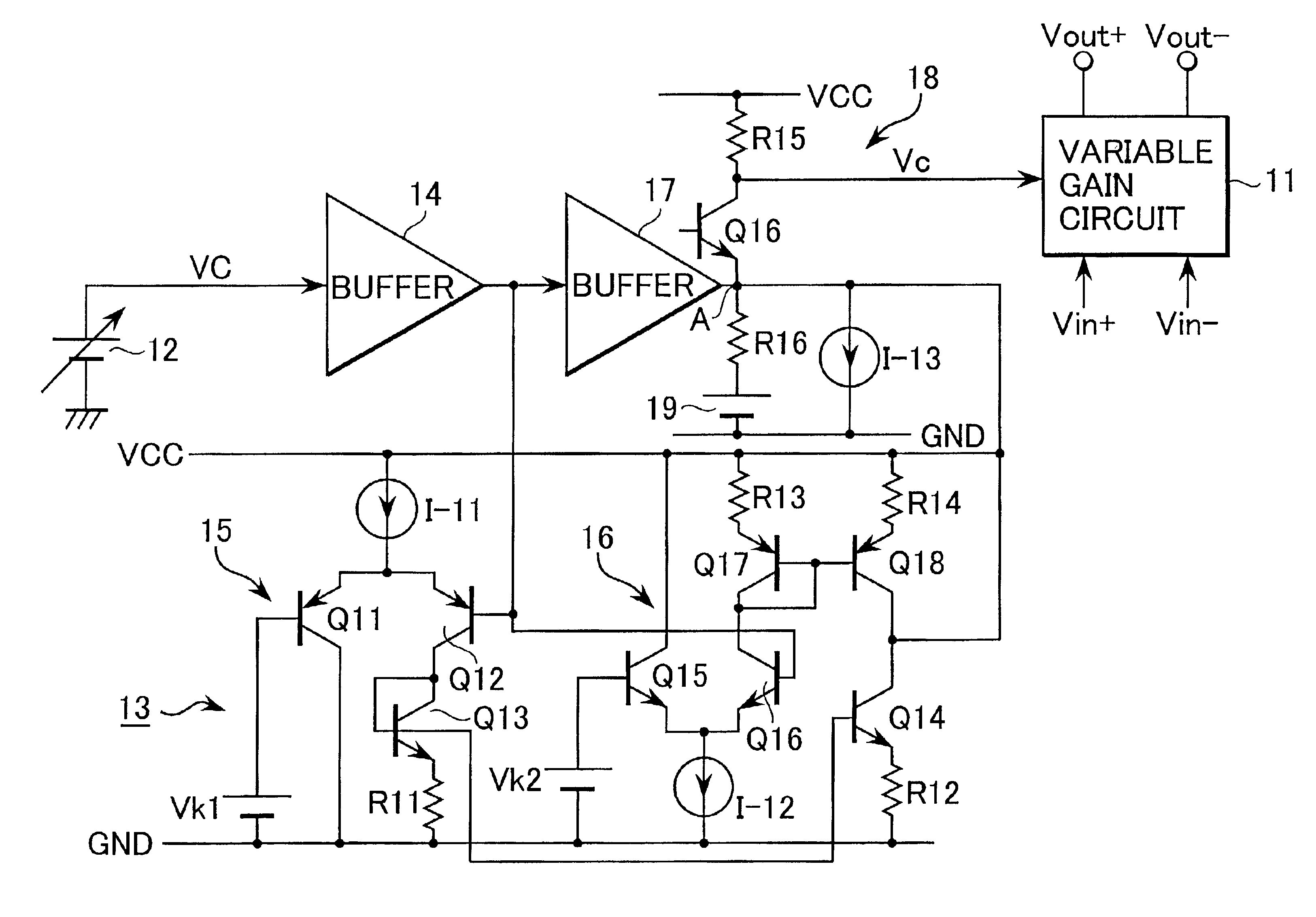 Gain control circuit, and a radio communication apparatus using the same