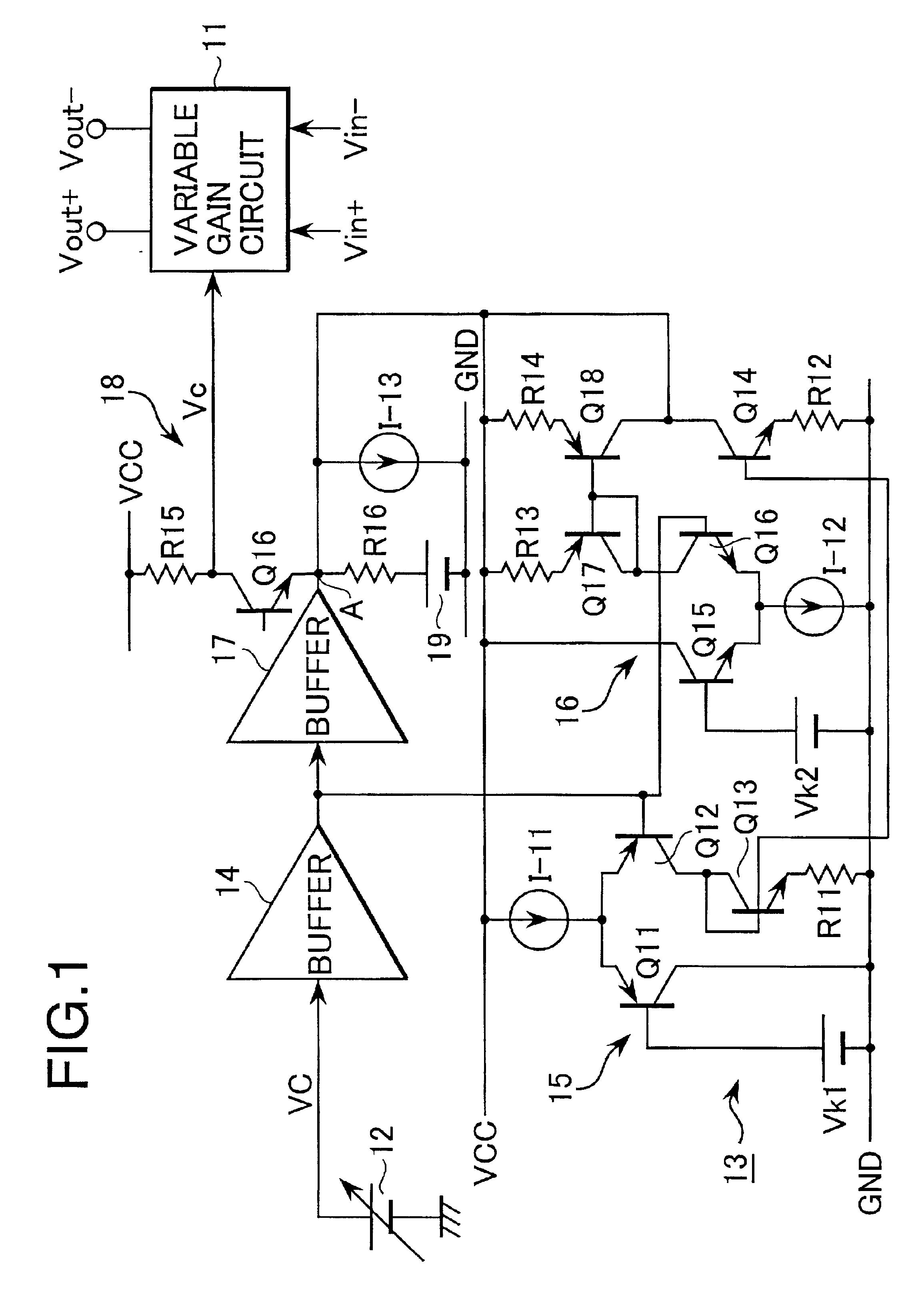 Gain control circuit, and a radio communication apparatus using the same