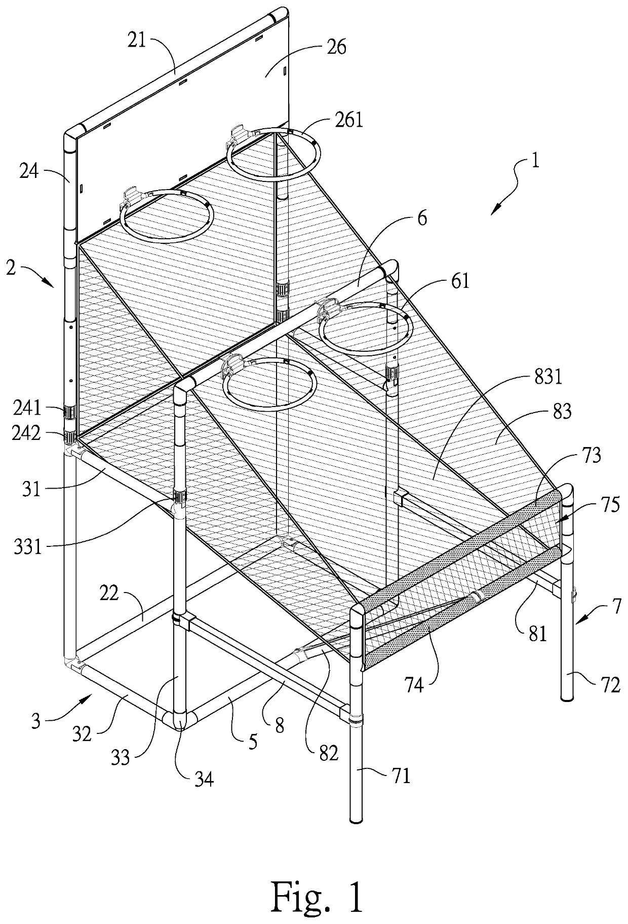 Foldable basketball stand