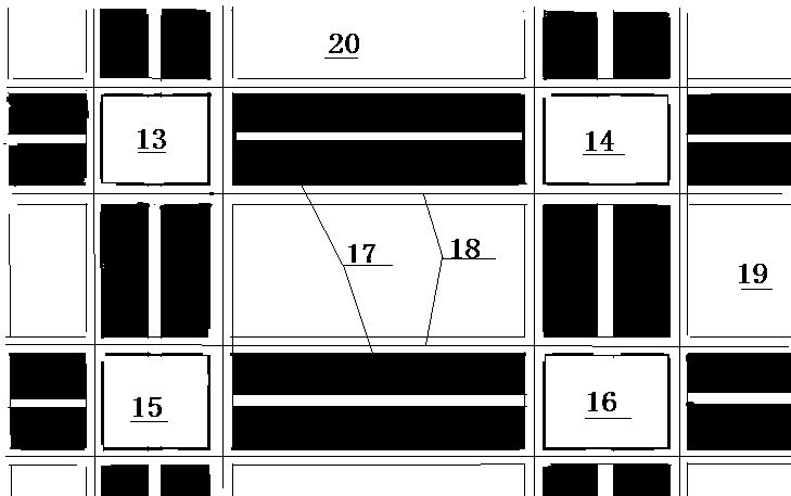 Automatic public transport system for urban road subgrade