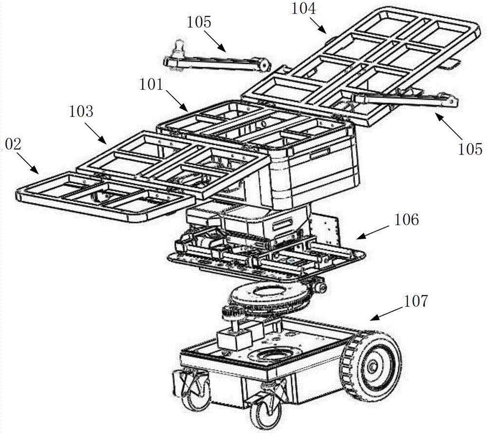 Bed and chair integrated nursing system with rotary seat and urination and defecation processing device