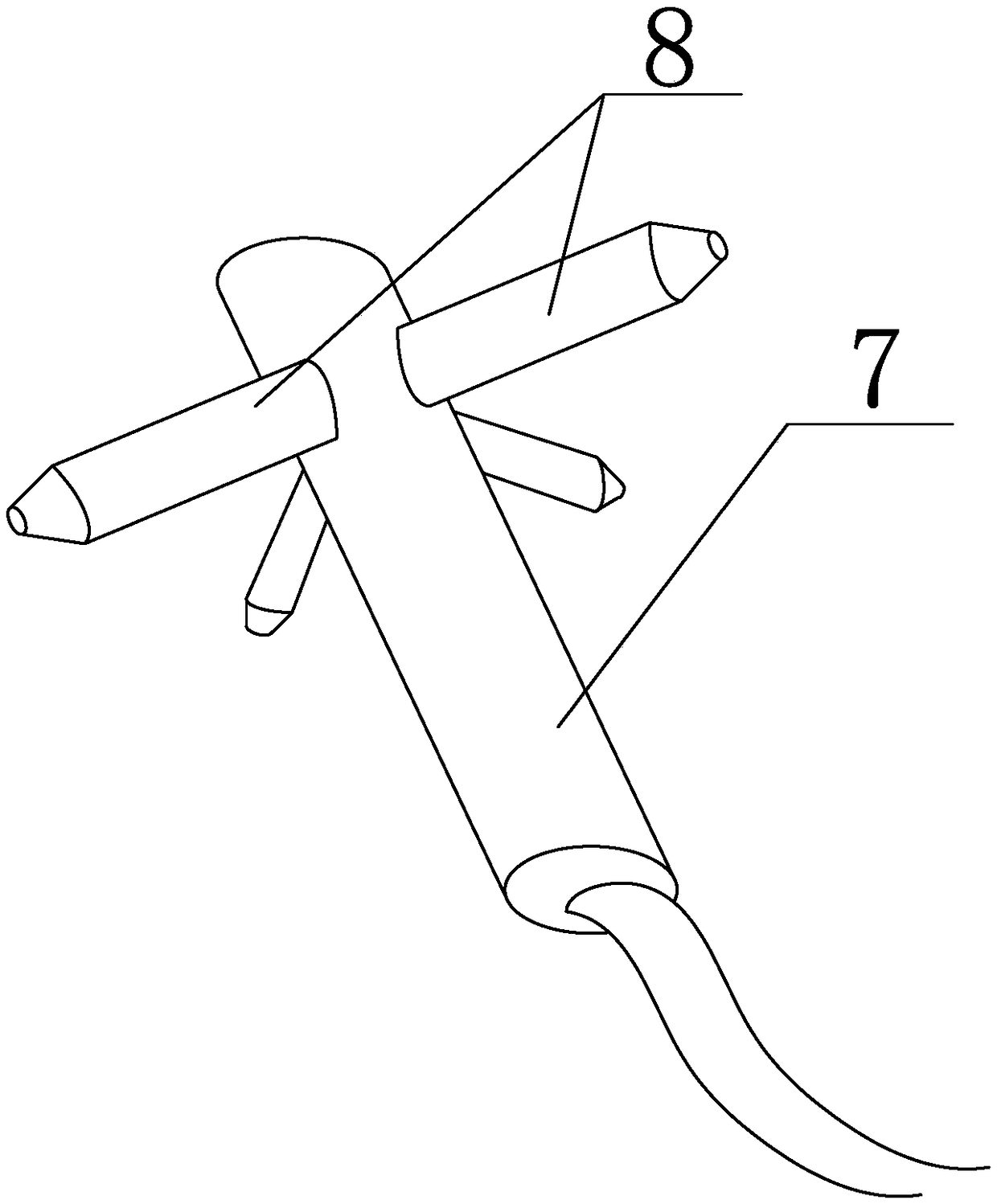 High-efficiency inner wall coating spray head