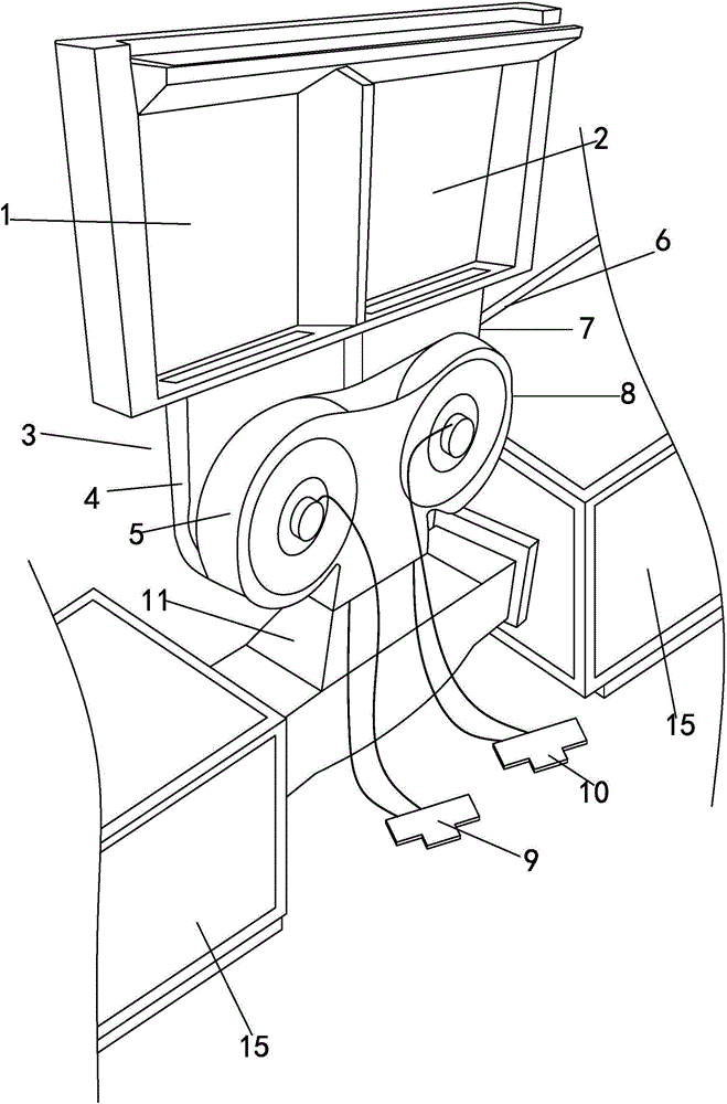 Smoke absorbing tank for integrated cooker