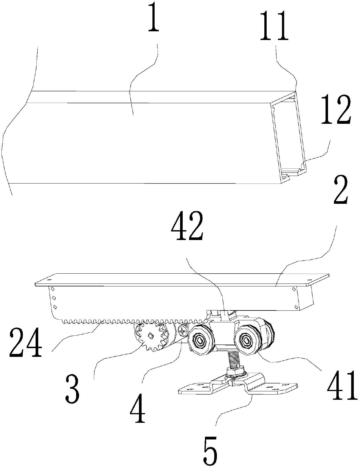 Rotational damping buffering lifting wheel