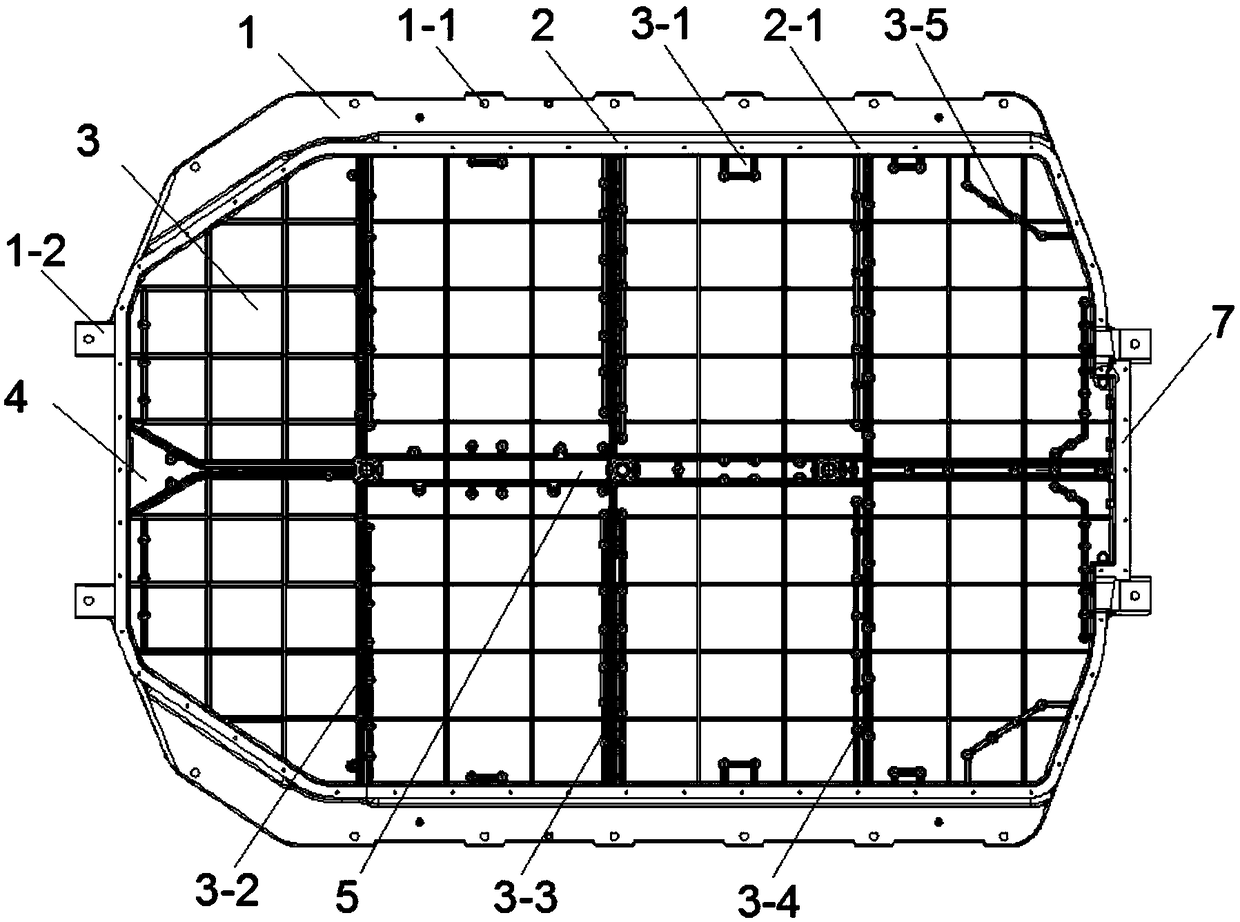 Bottom shell of power lithium battery module