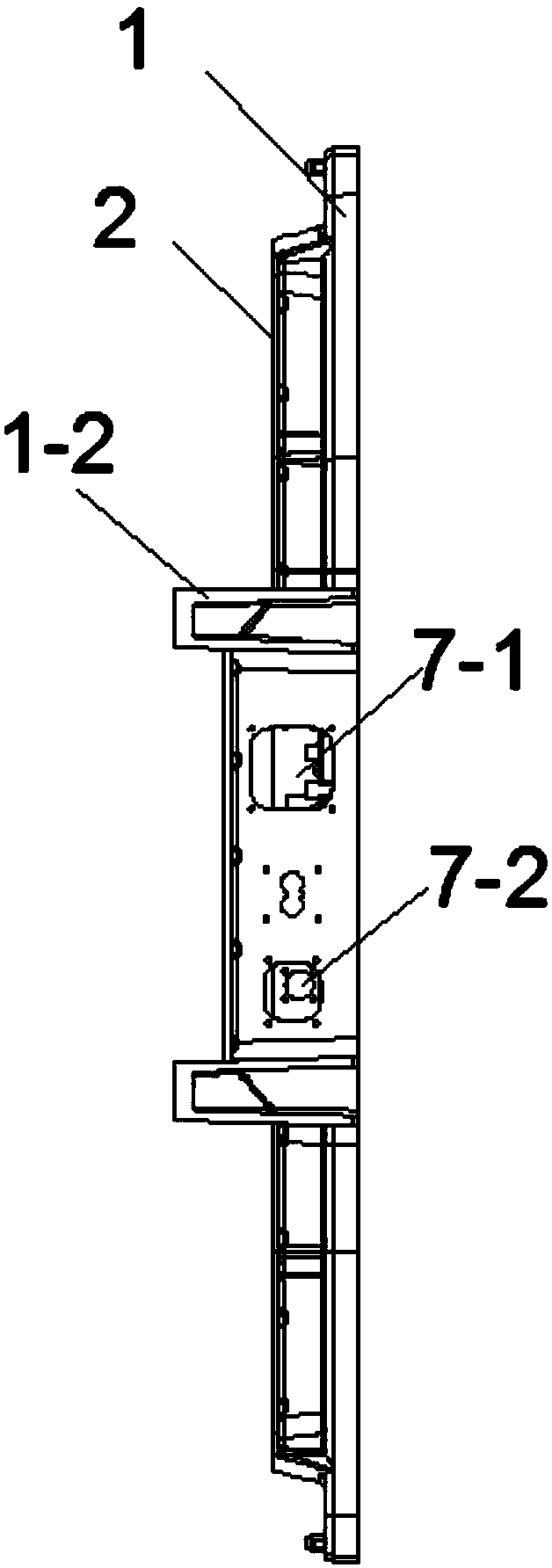 Bottom shell of power lithium battery module