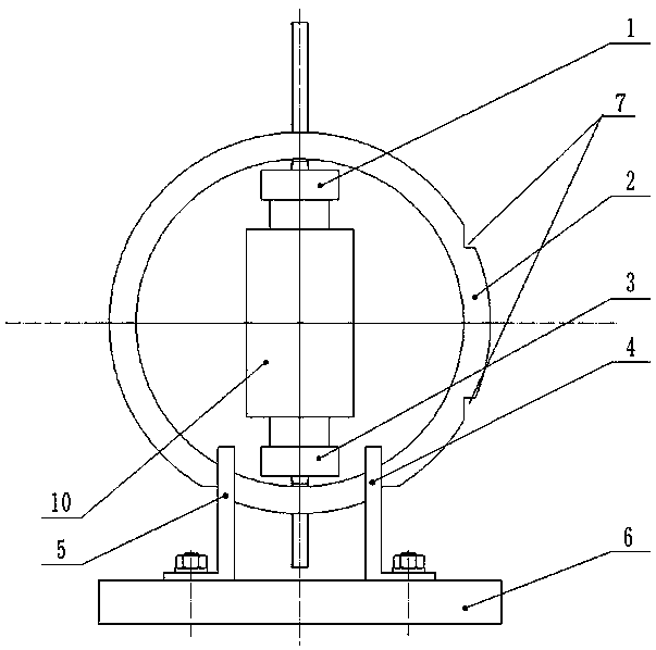 Clamping device for stress test