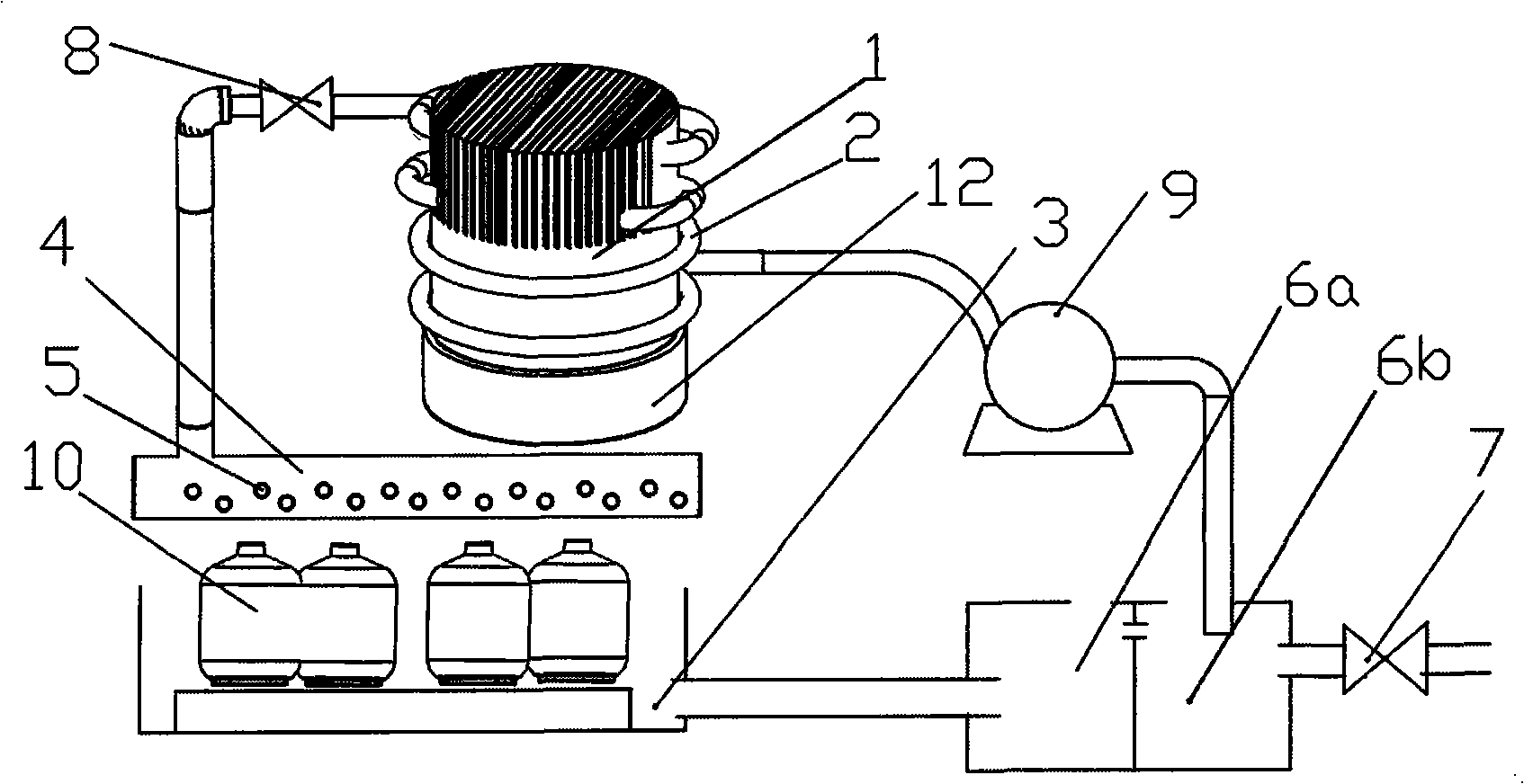 Liquid gas gasification method and its circulation type gasification apparatus