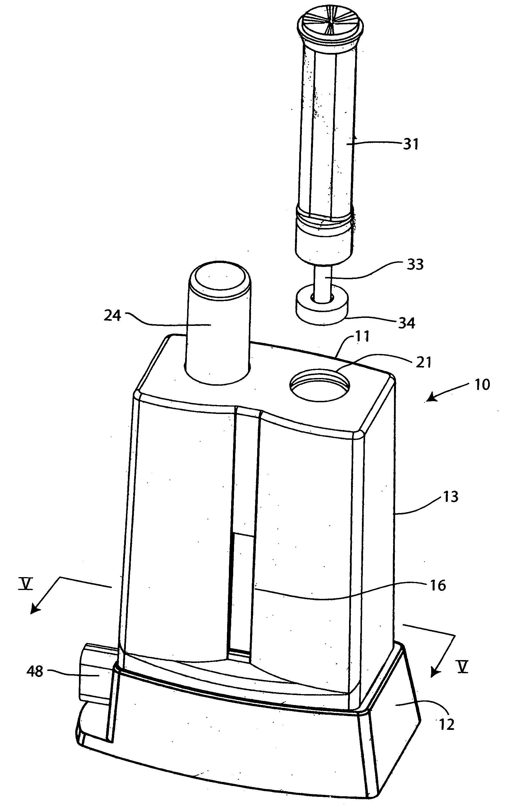 Saliva sample testing device