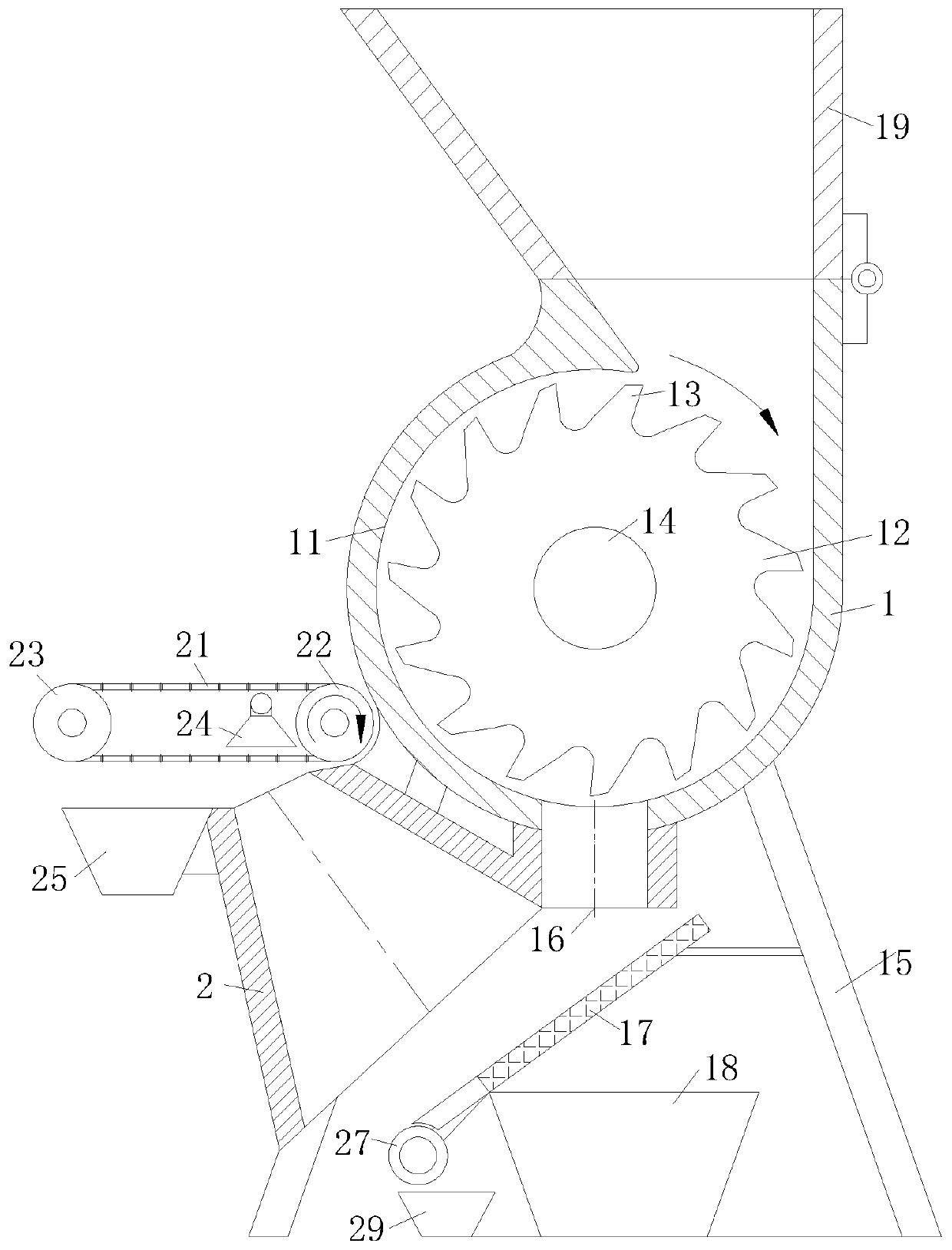 Construction waste classification and recovery method