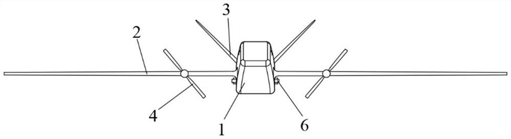 Swarm unmanned aerial vehicle aerodynamic layout capable of achieving tandem combined flight