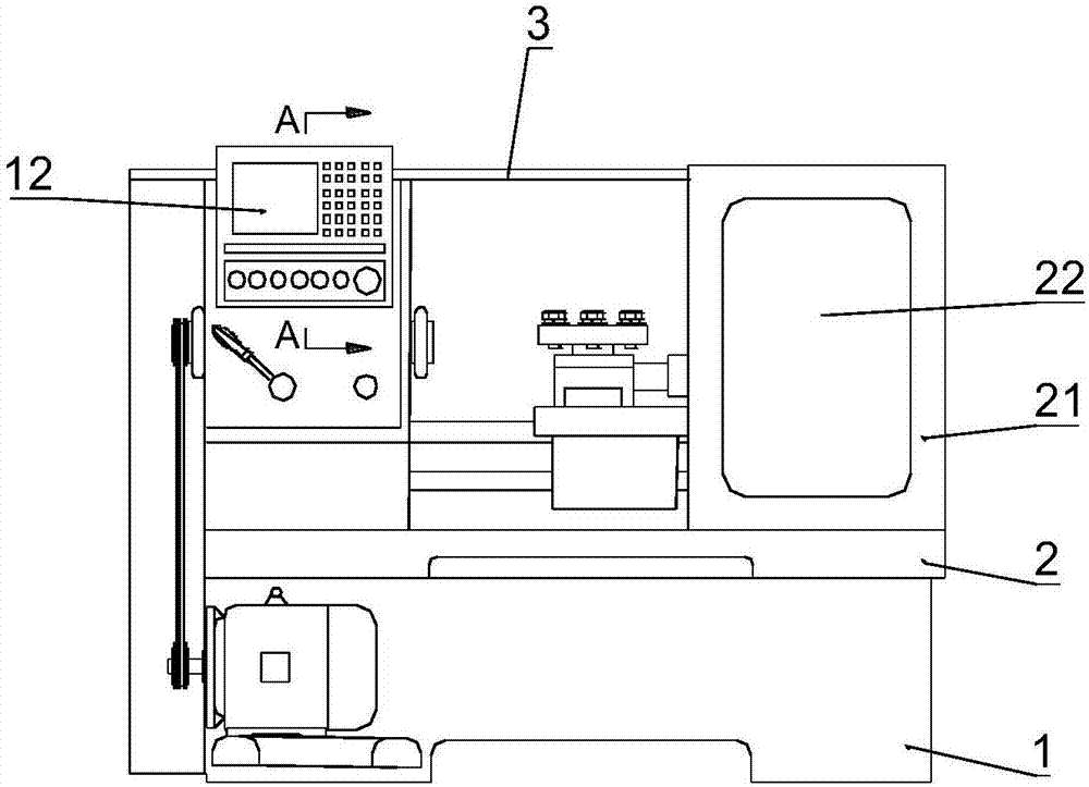 Movable type system control panel for numerical control machine tool