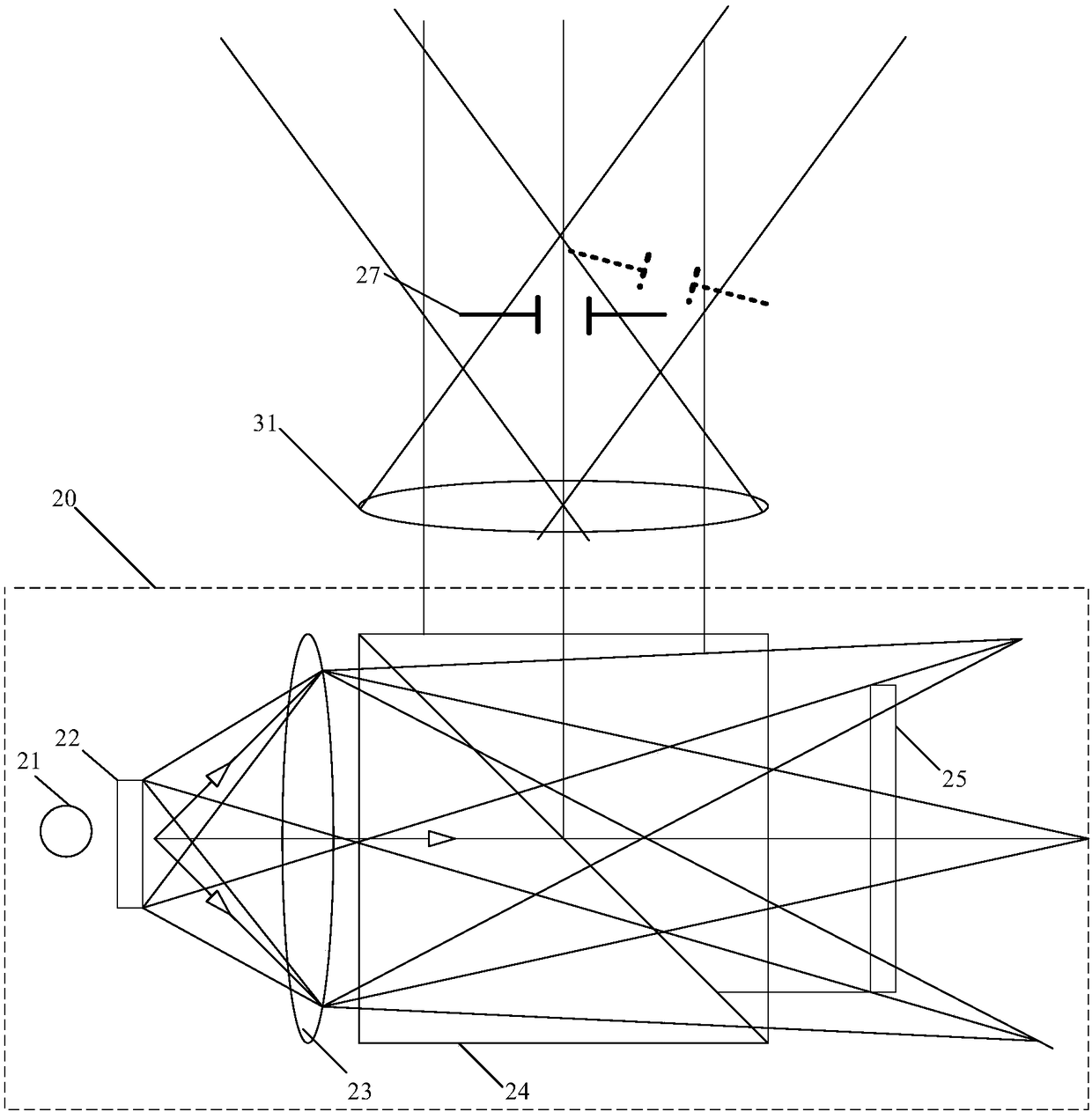 Lighting device and projection device