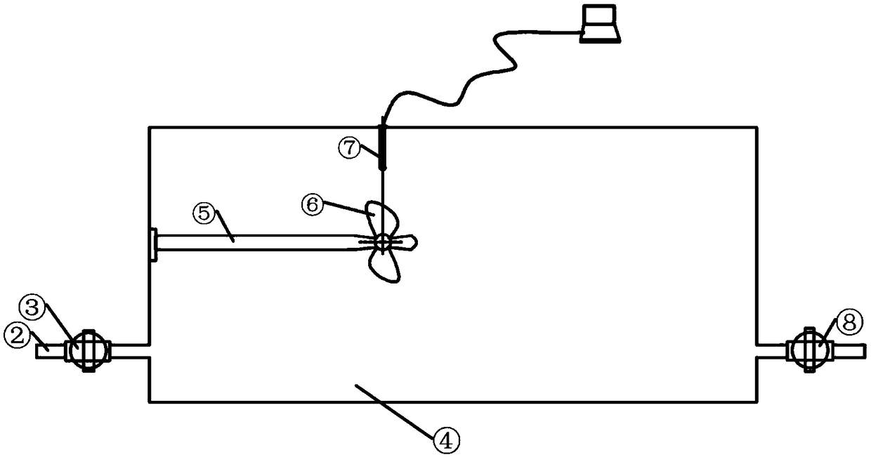 Gravity type propeller noise measuring device