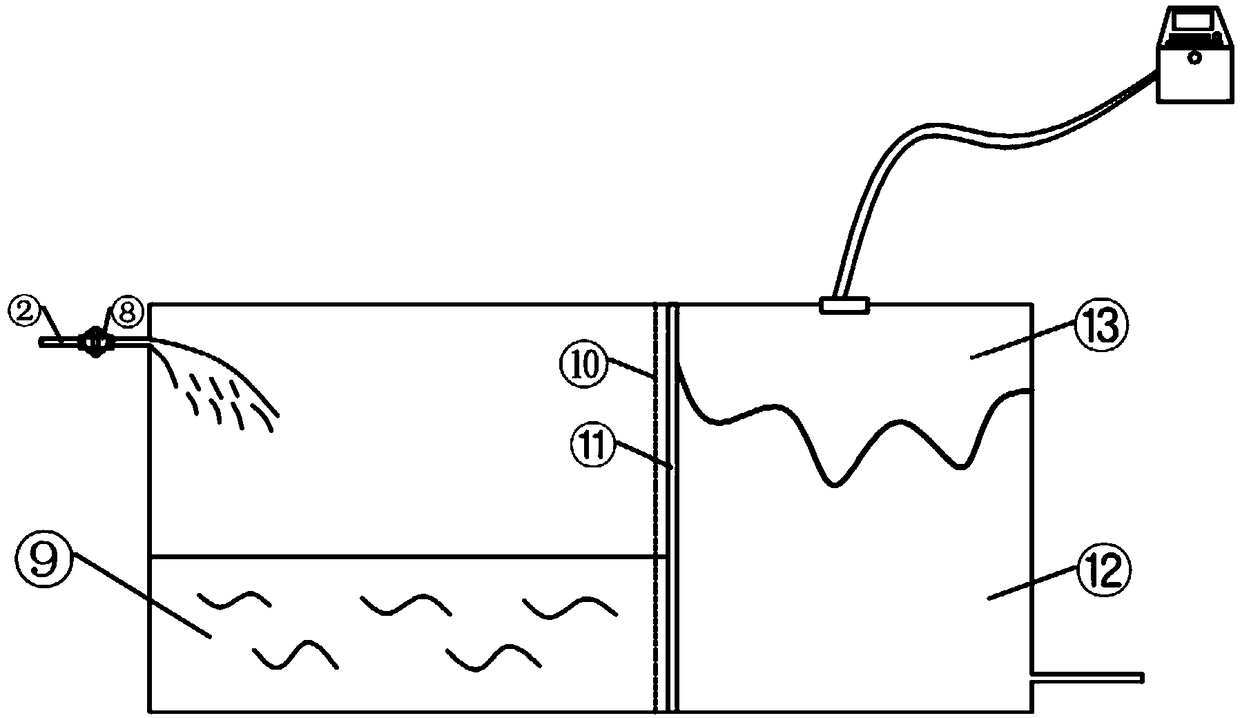 Gravity type propeller noise measuring device