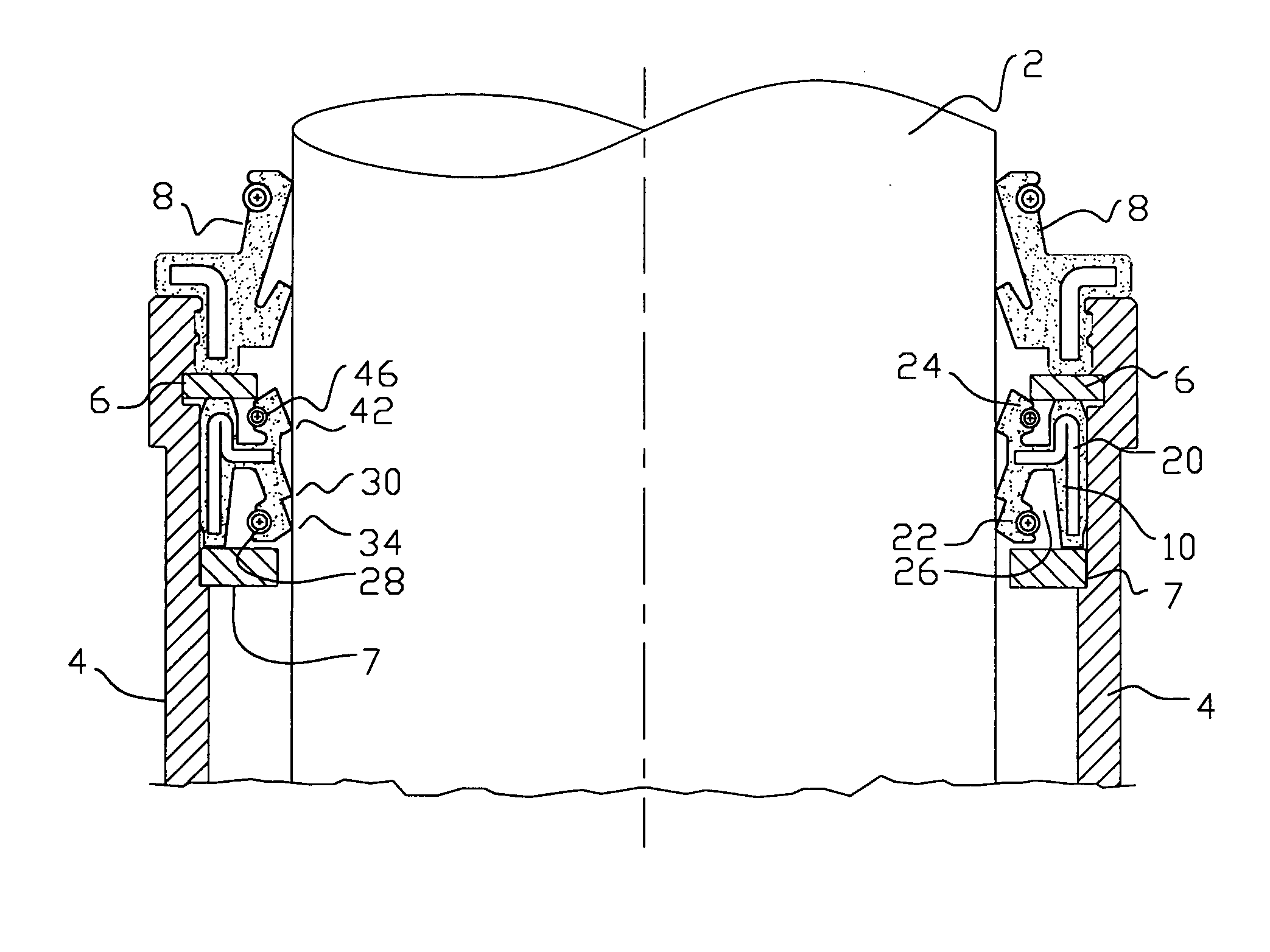 Triple lip fork seal