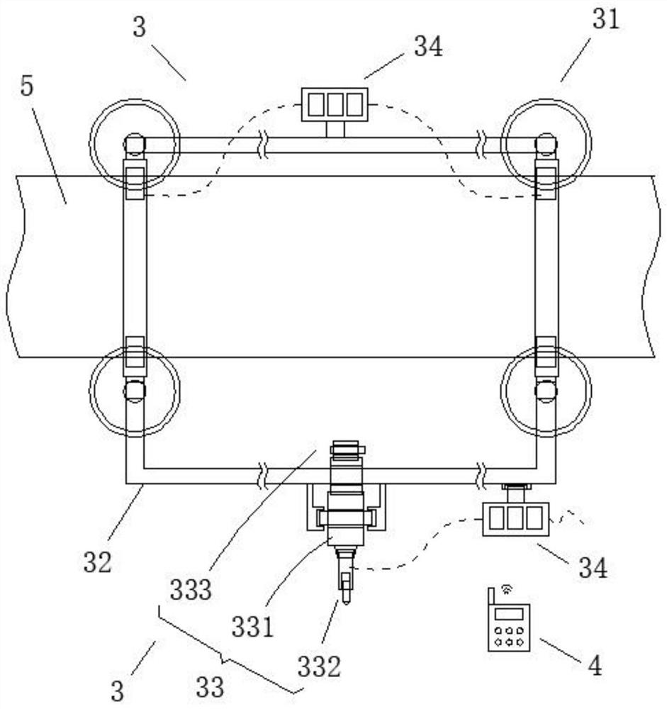 Unmanned aerial vehicle flight monitoring power grid construction system