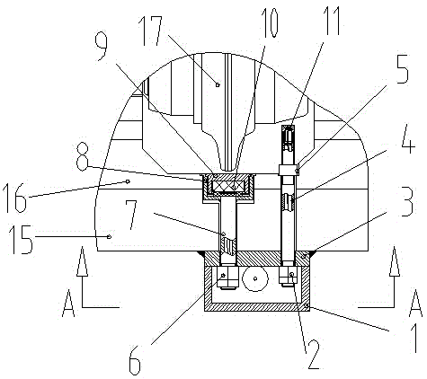 Wireless detecting device for rotating speed and abrasion of hobbing cutter of shield machine