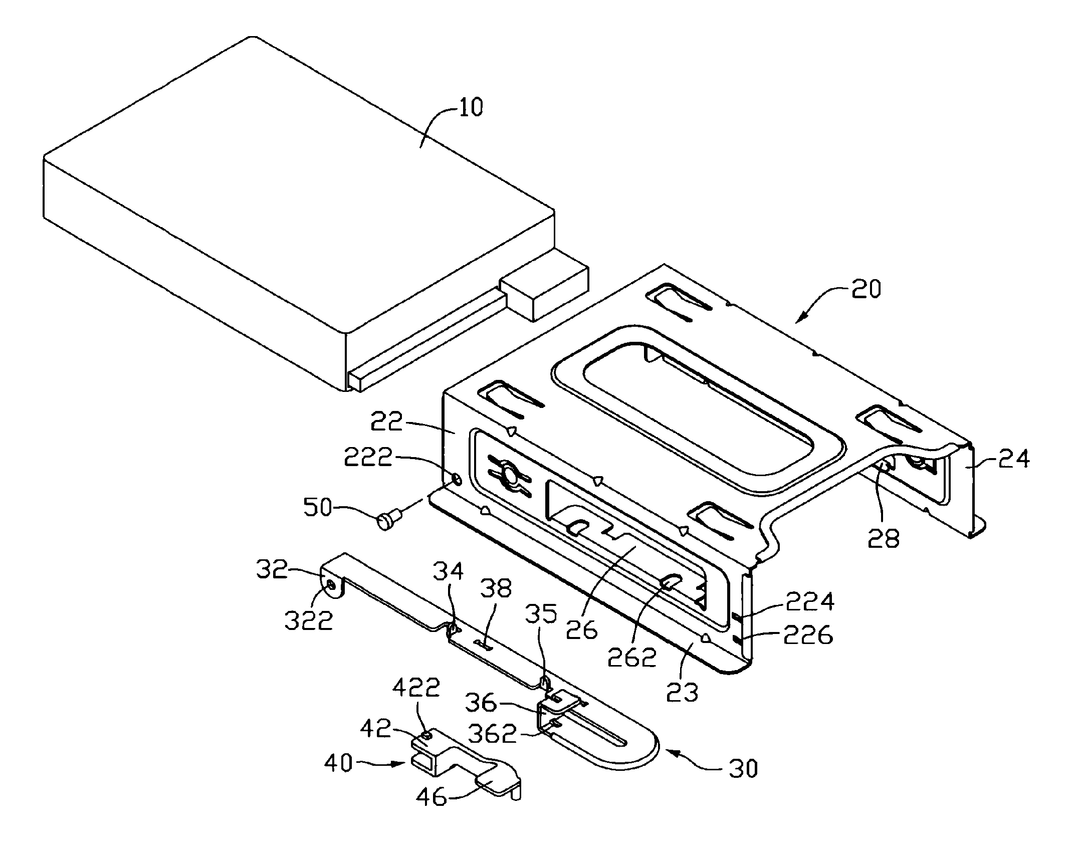 Mounting apparatus for data storage device