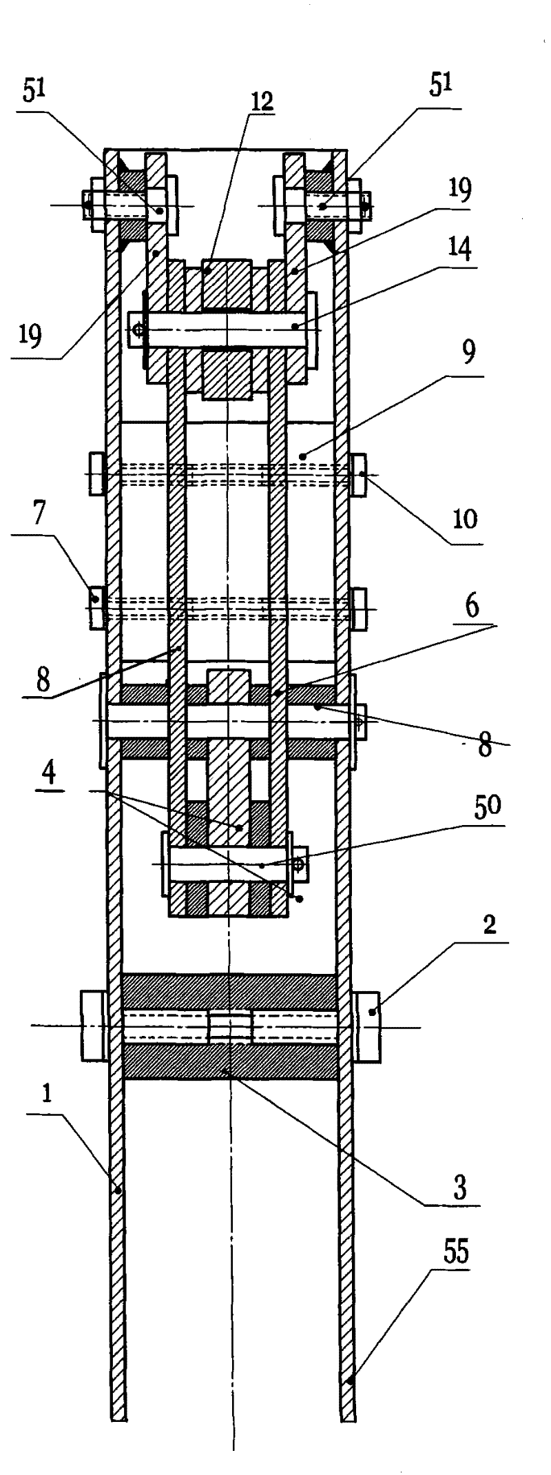 Bifilar-returning automatic control escape device for tall building