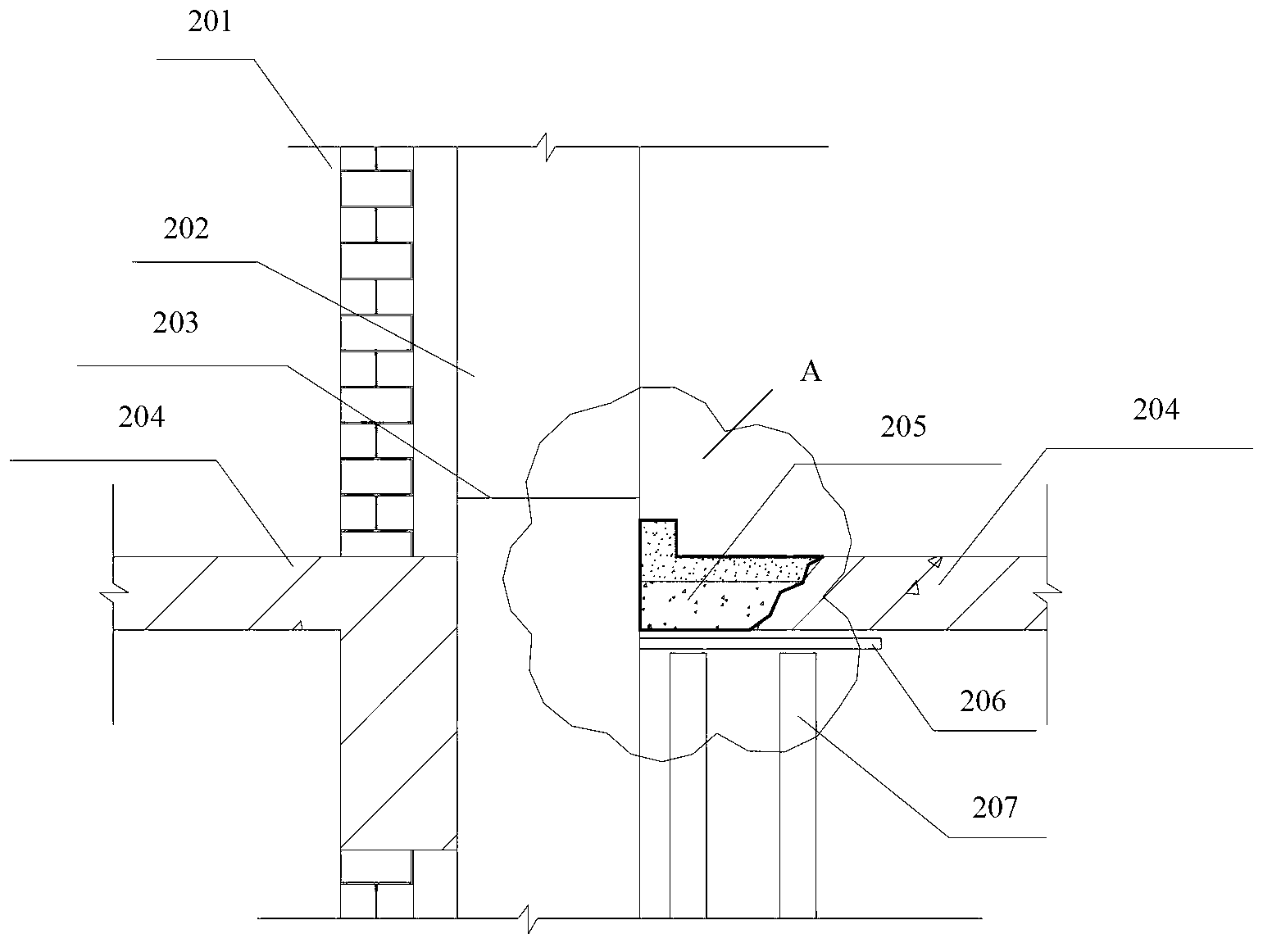 Interior wall plastering construction method