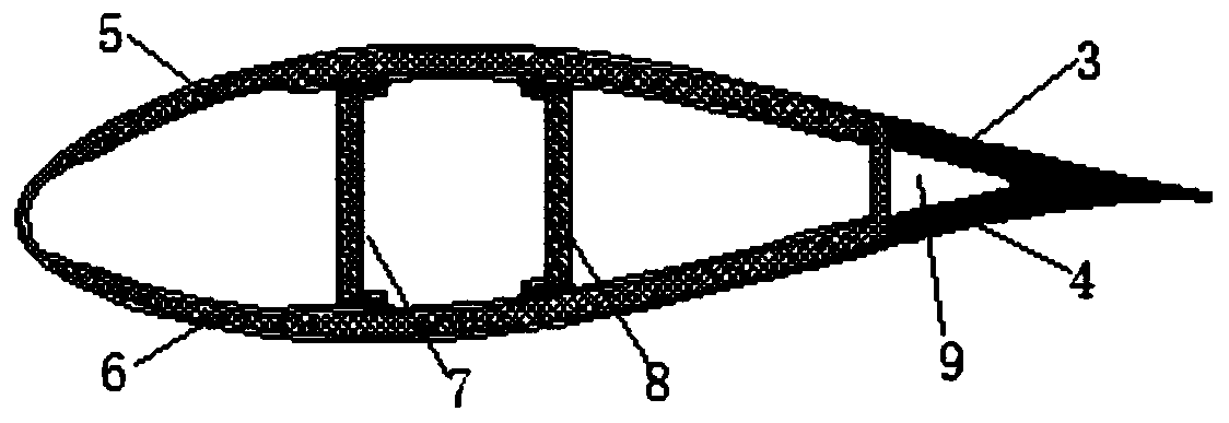 Wind turbine blade of wind turbine generator system