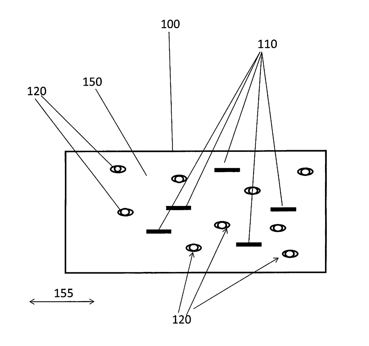 Emitting film with improved light-out coupling