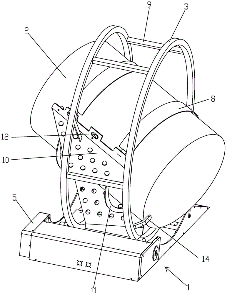 Meal mixer capable of rotating meal barrel in three-dimensional way