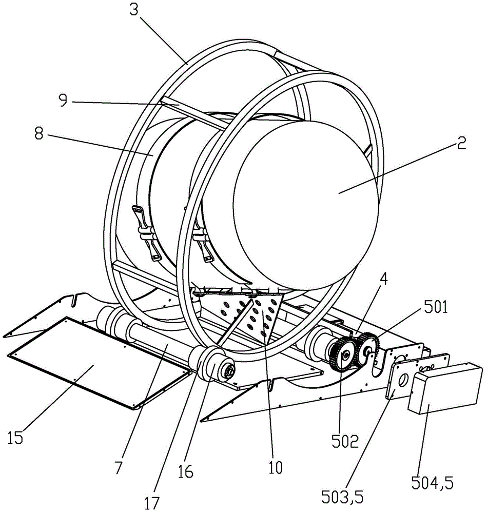 Meal mixer capable of rotating meal barrel in three-dimensional way