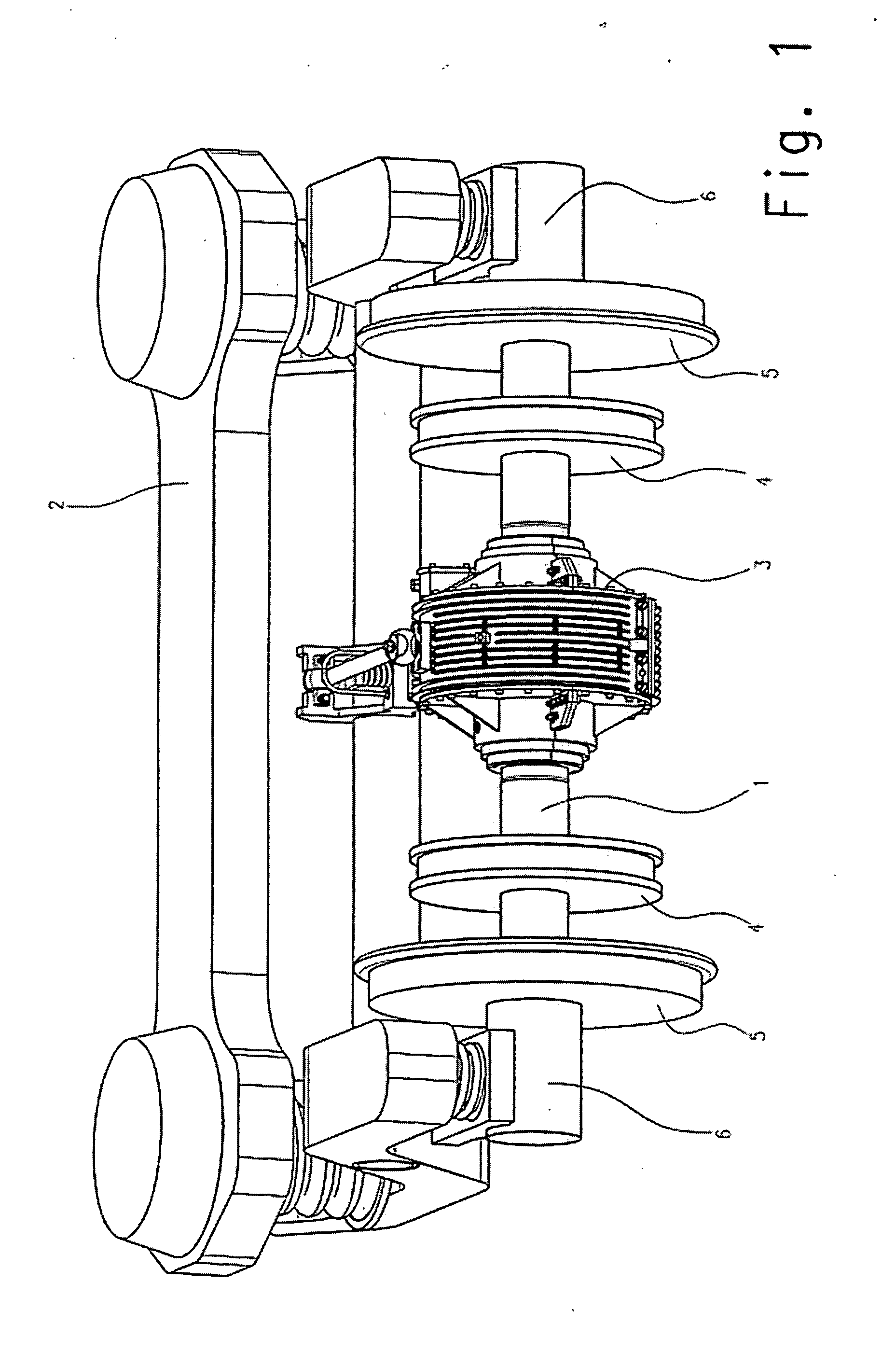 Axle-driven generator for railway carriages and the like