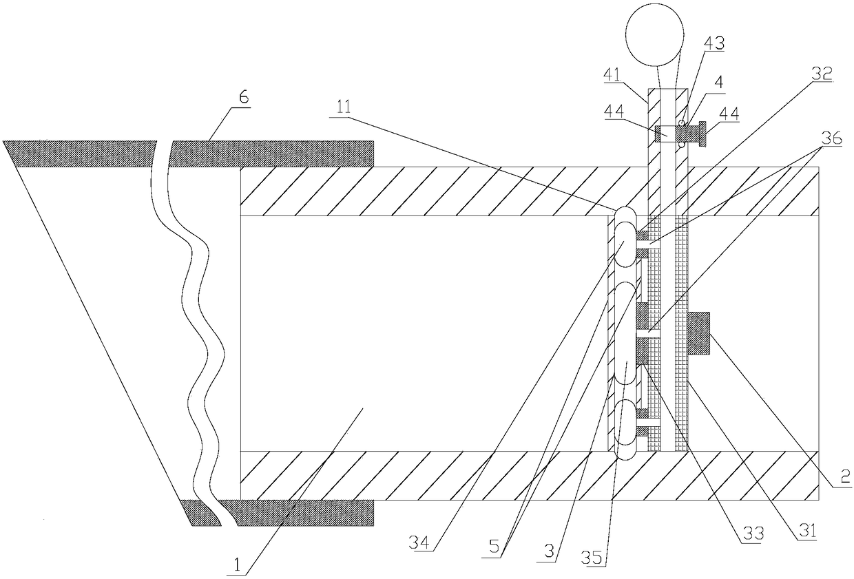 Double air bag water volume adjusting mechanism