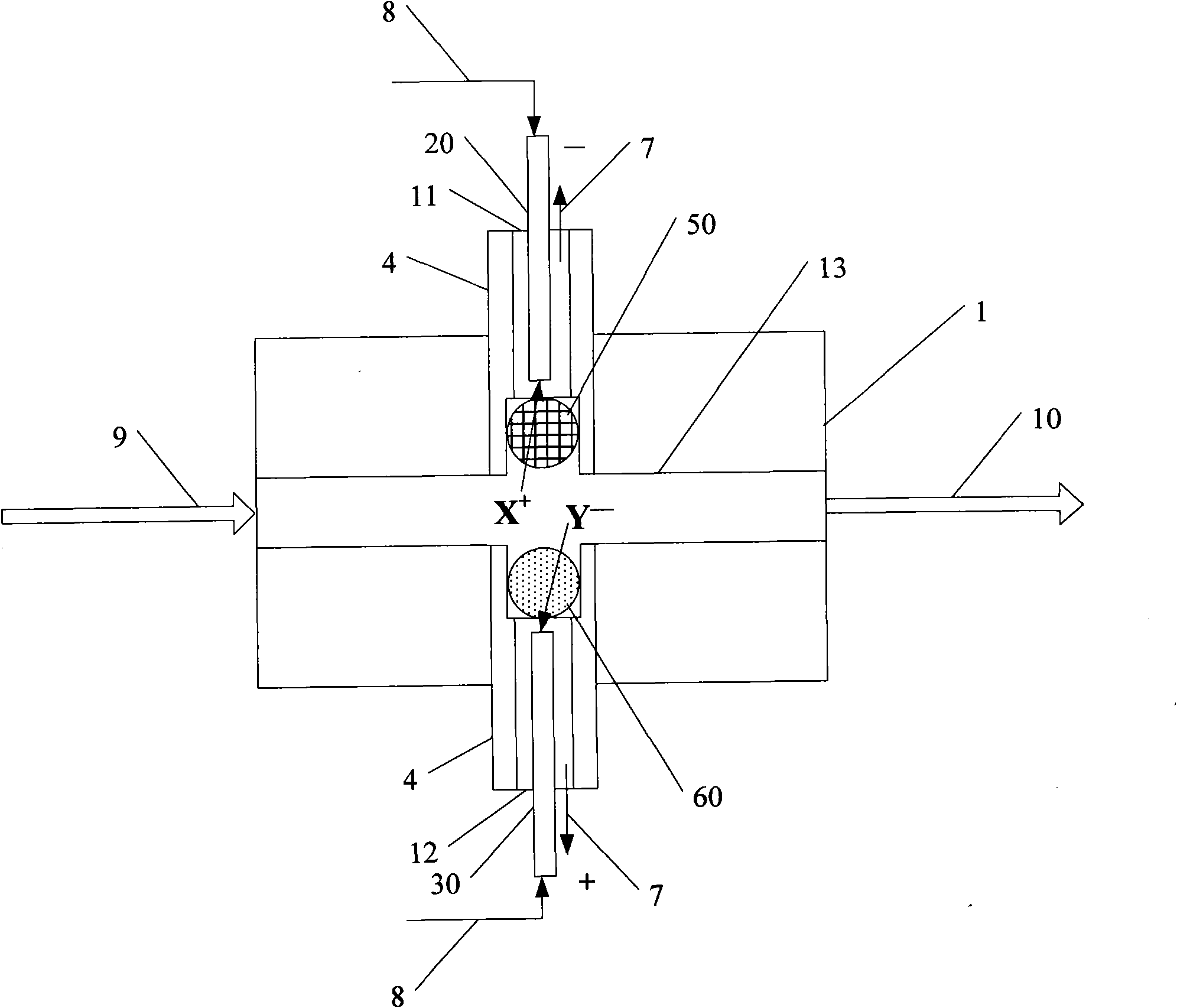 Electroluminescent micro device based on ion exchange technology