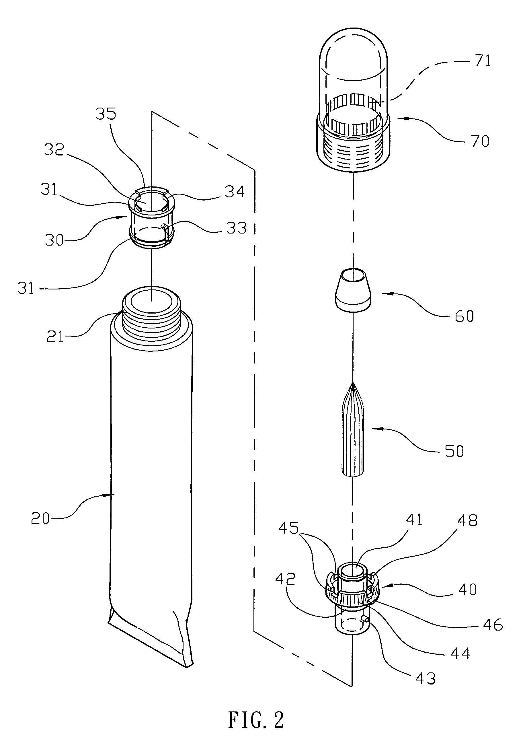 Lip gloss and brush assembly