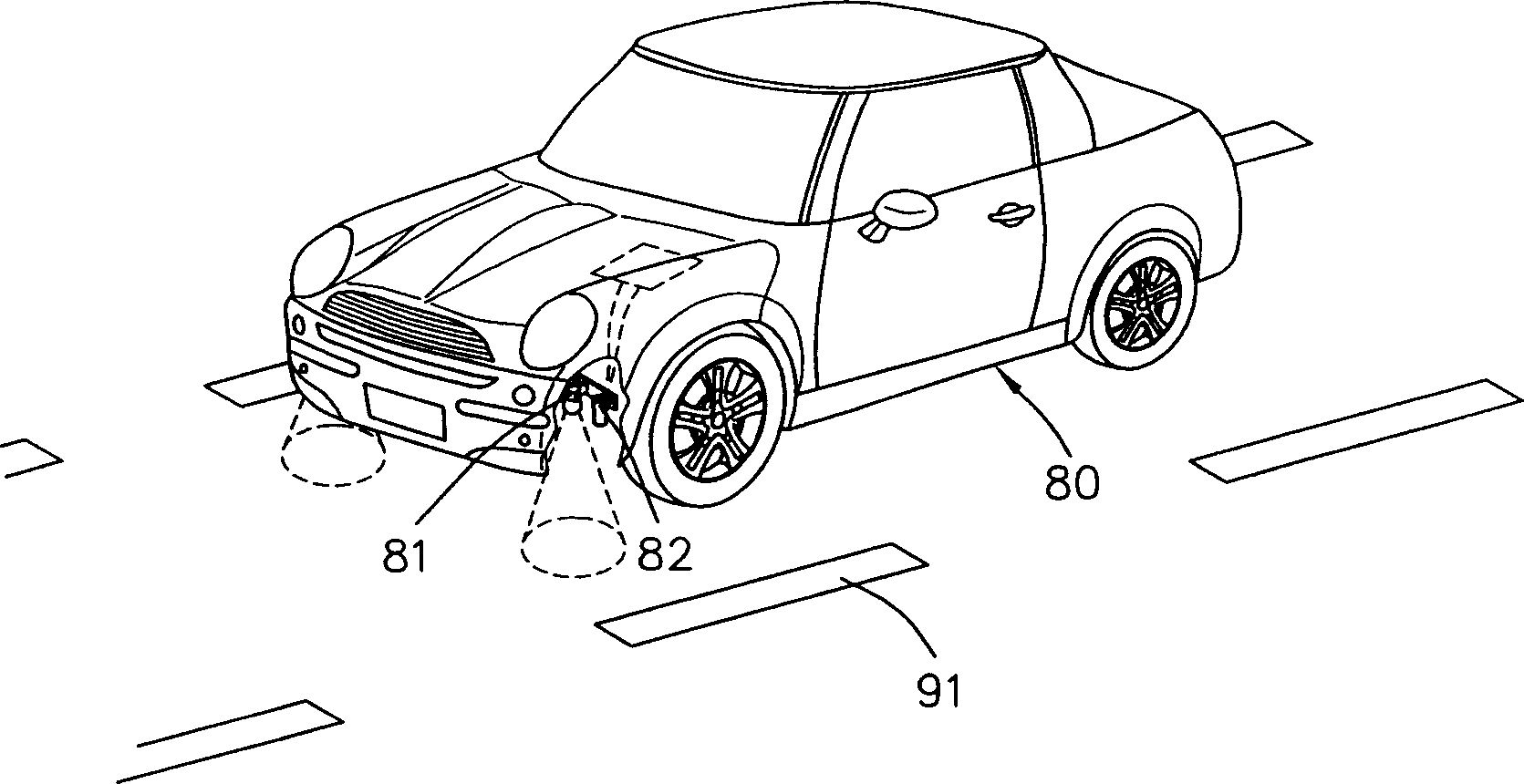 Automotive run-off-road pre-alarming system