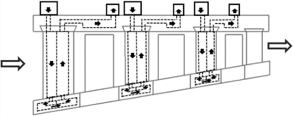 Intercooling type multistage axial flow air compressor and working method thereof