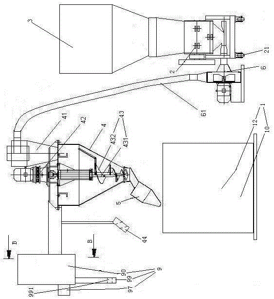 Forced pressing type wire drawing machine with wire swing mechanism