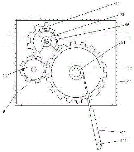 Forced pressing type wire drawing machine with wire swing mechanism