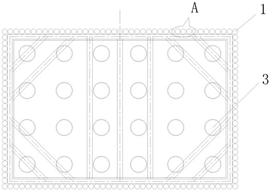 Lock catch steel pipe pile cofferdam applied under condition of water level change and construction method