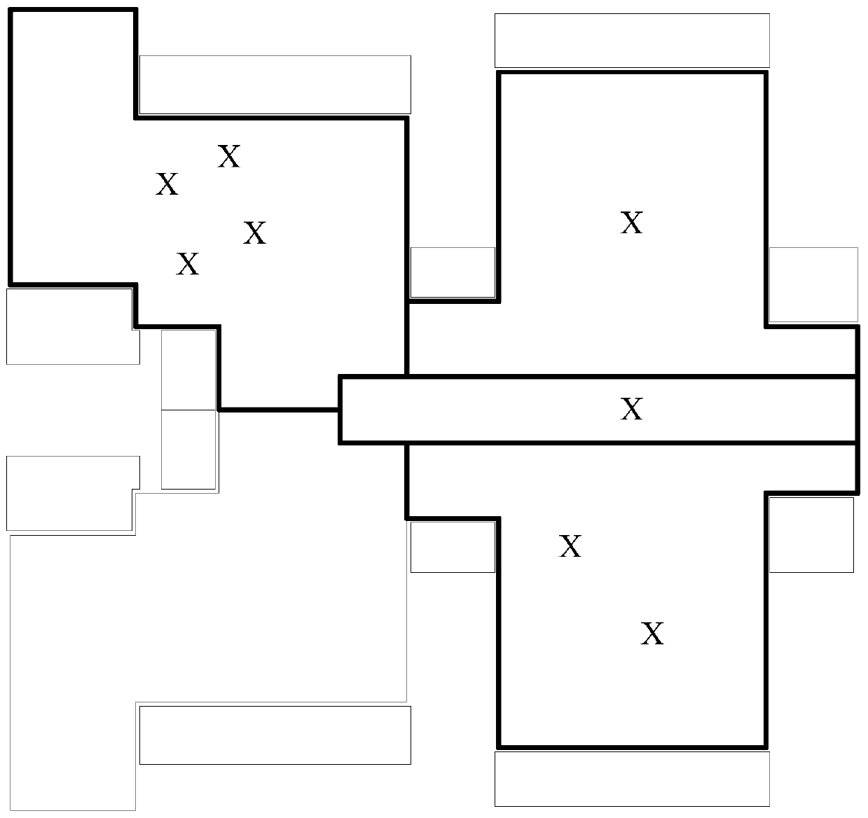 Attribute entry method in the floor plan for calculation of house property area