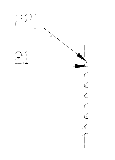 Air feeding device of mining car engine