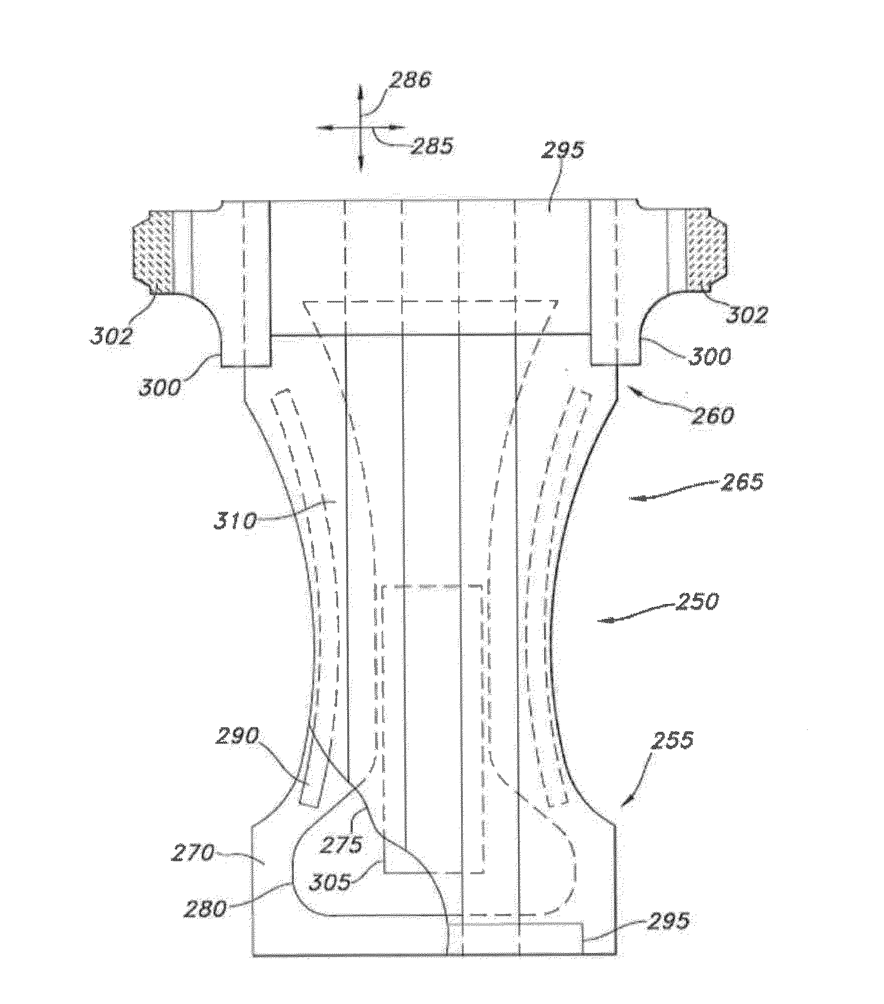 Post-Bonded Grooved Elastic Materials