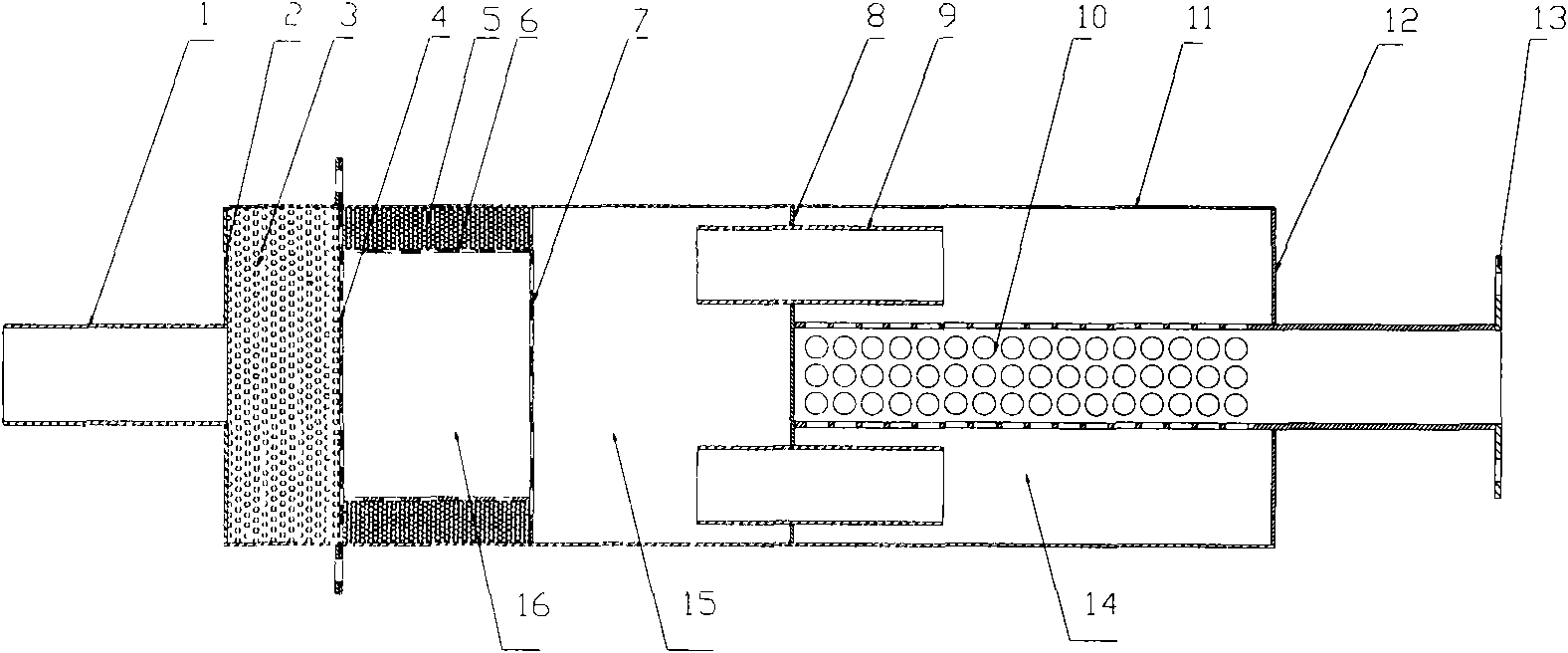 Smoke-removing muffler for agricultural automobile