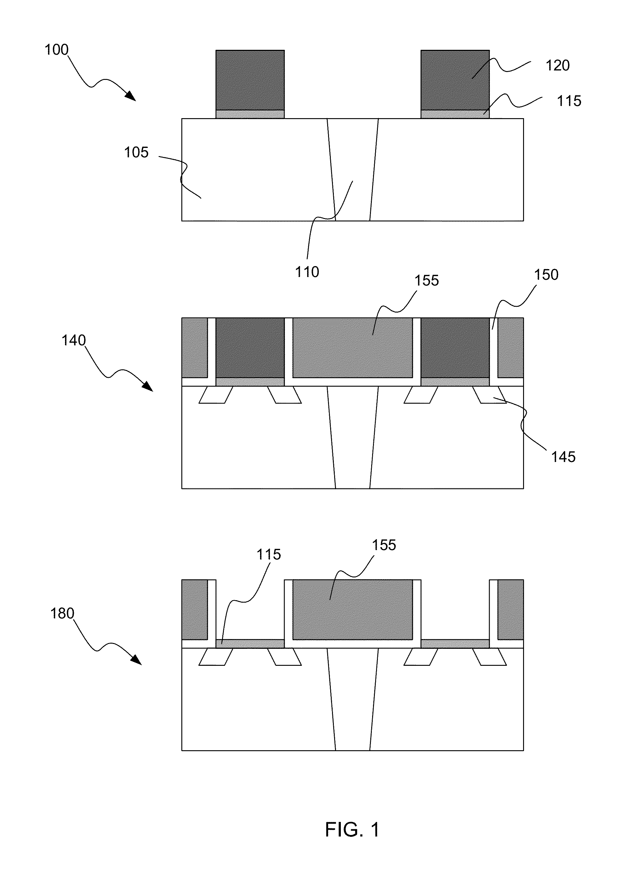 Insensitive dry removal process for semiconductor integration