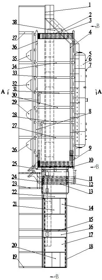 Energy-saving boiler special for combustion test stand