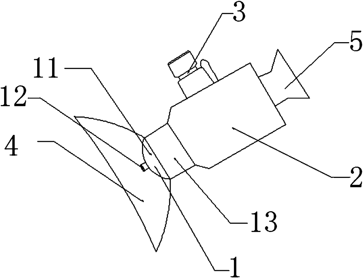 Cleaning sprayer head for wound inflammation elimination